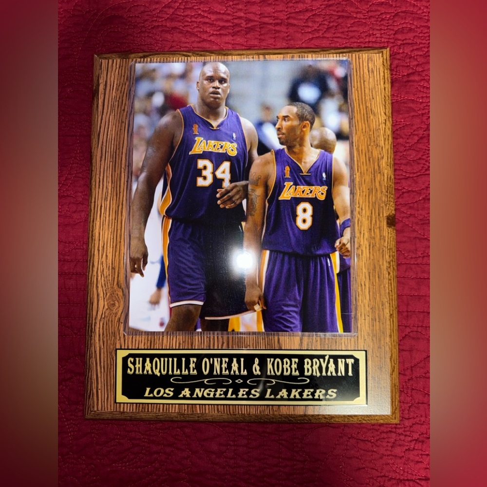 Kobe Bryant and Shaq O’Neal plaque